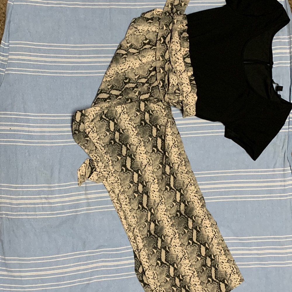 Snake skin romper